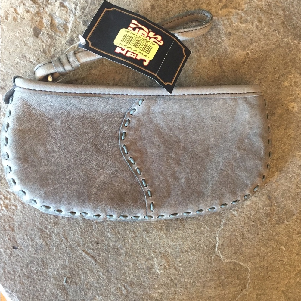 Brand New Lucky Brand Leather wristlet purse